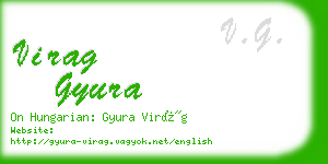 virag gyura business card